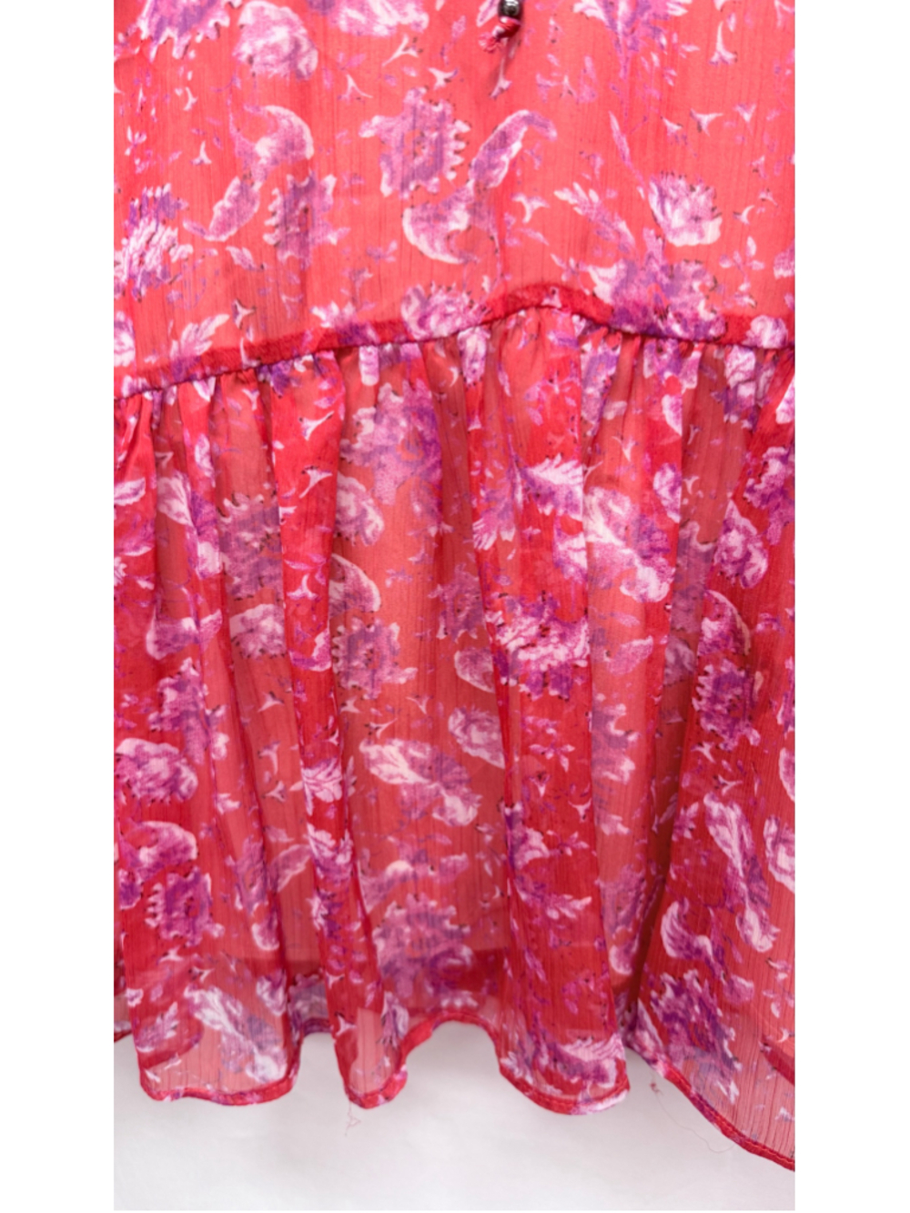 Women's Adelyn Rae Floral Mini Dress, Size S, Red and Purple - Picture 4 of 14